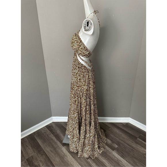 JONATHAN SIMKHAI LAUREL PRINTED COVERUP DRESS Large $445 - Picture 9 of 14